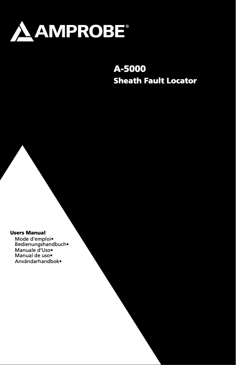 Imagen de la primera página del manual del dispositivo A-5000