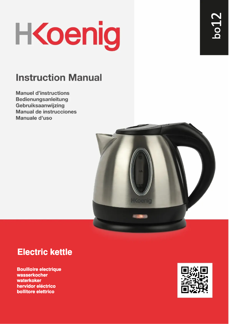 Imagen de la primera página del manual del dispositivo BO12