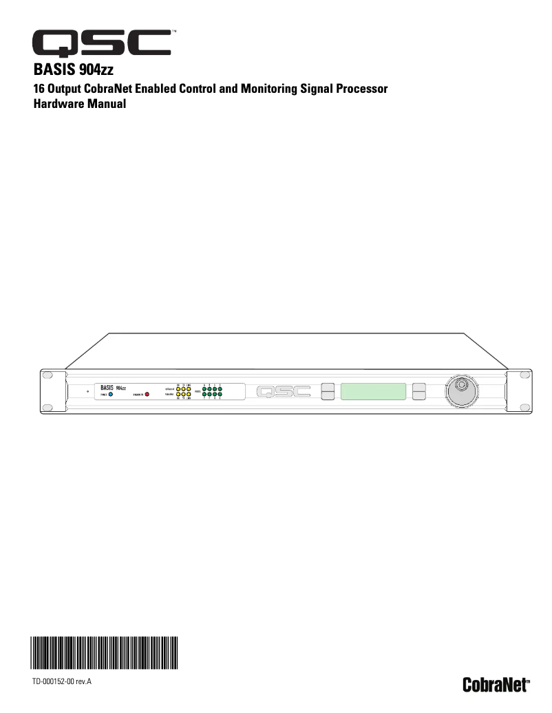 Imagen de la primera página del manual del dispositivo BASIS 904zz