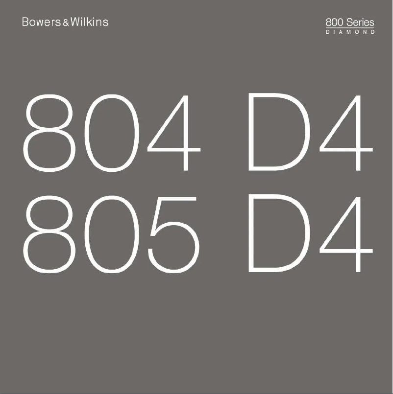 Imagen de la primera página del manual del dispositivo 804 D4