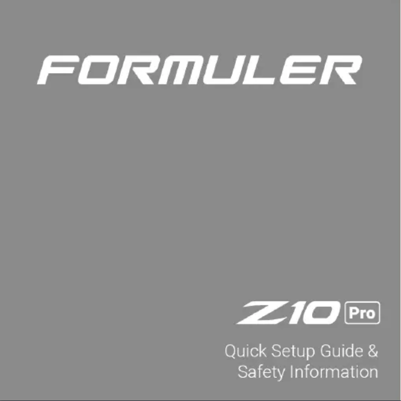 Imagen de la primera página del manual del dispositivo Z10 Pro