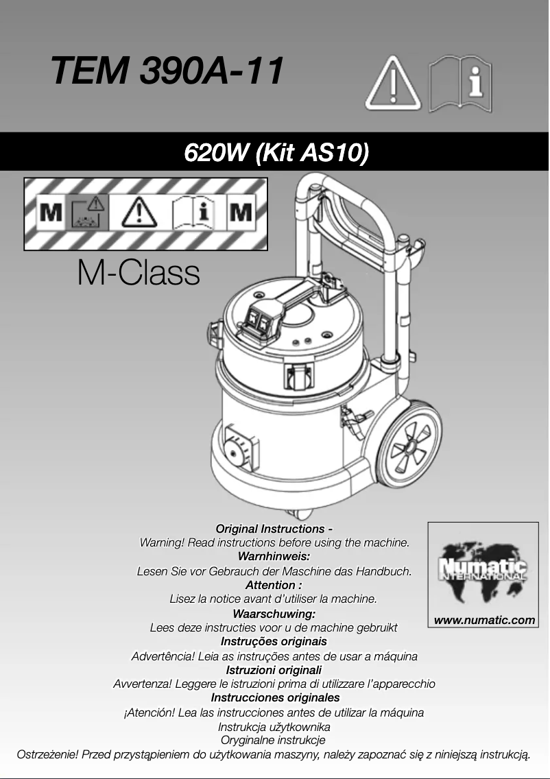 Imagen de la primera página del manual del dispositivo TEM 390A-11