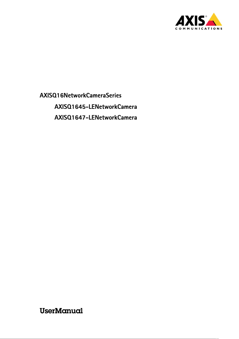 Imagen de la primera página del manual del dispositivo Q1645-LE