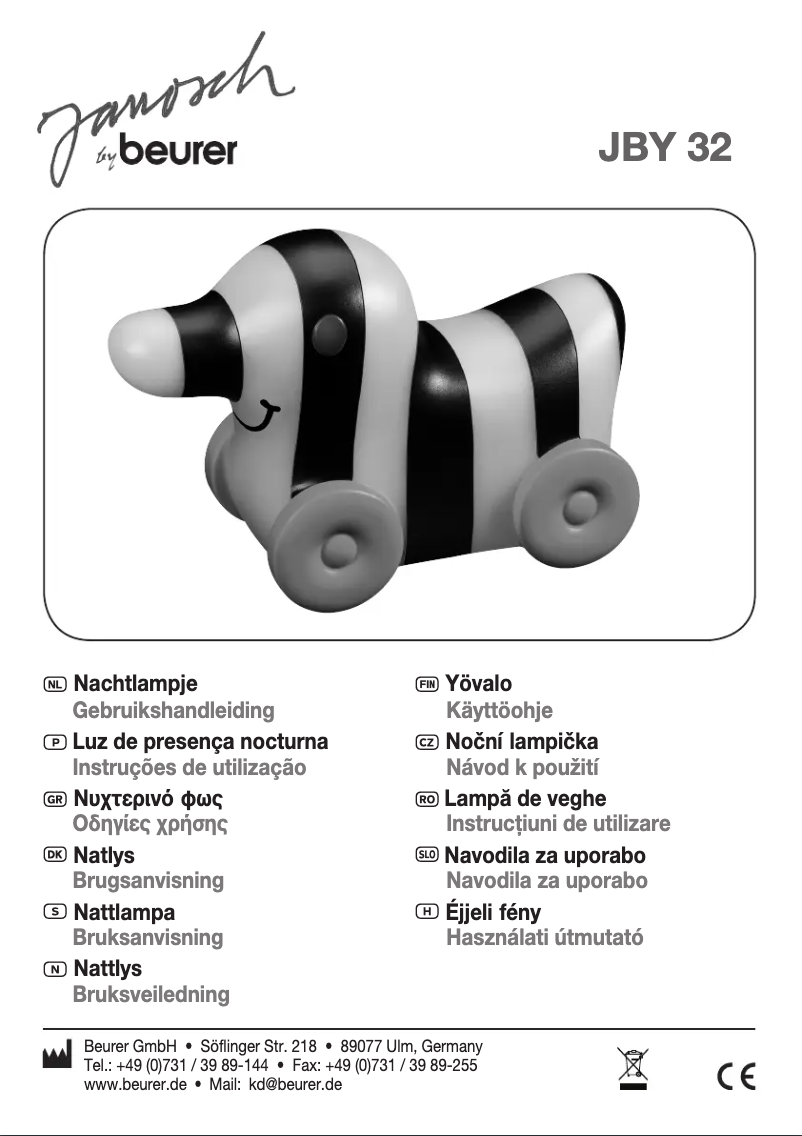 Página nº 1 - Manual de usuario Beurer JBY32