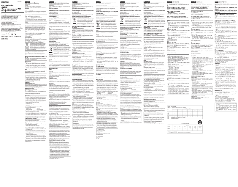 Página 1 del manual Manual de usuario Sony USM64CA2