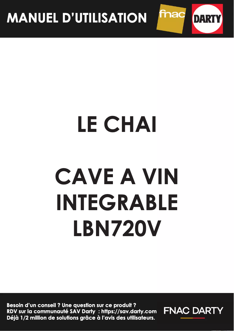 Página 1 del manual Manual de usuario Le Chai LBN720V