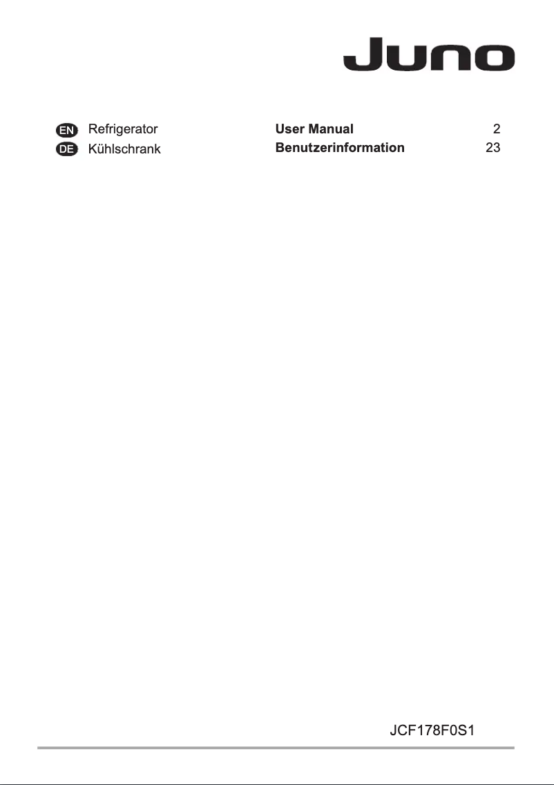 Página 1 del manual Manual de usuario Juno Electrolux JCF178F0S1
