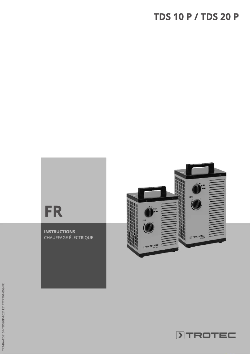 Imagen de la primera página del manual del dispositivo TDS 10 P
