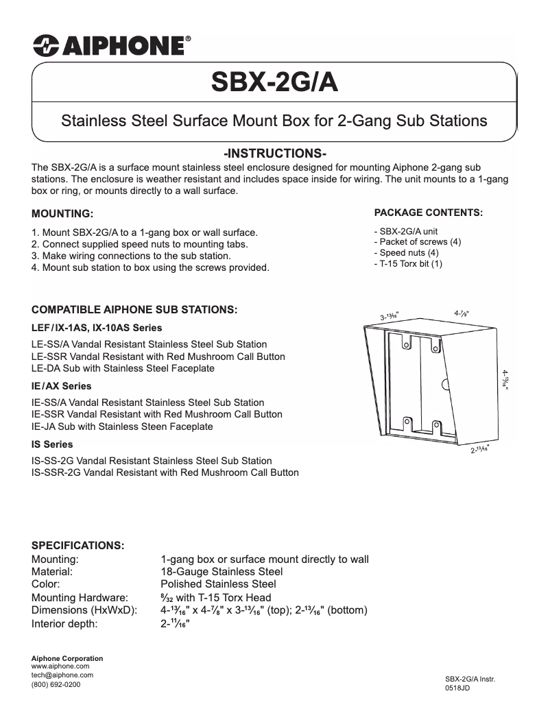 Imagen de la primera página del manual del dispositivo LE-DA