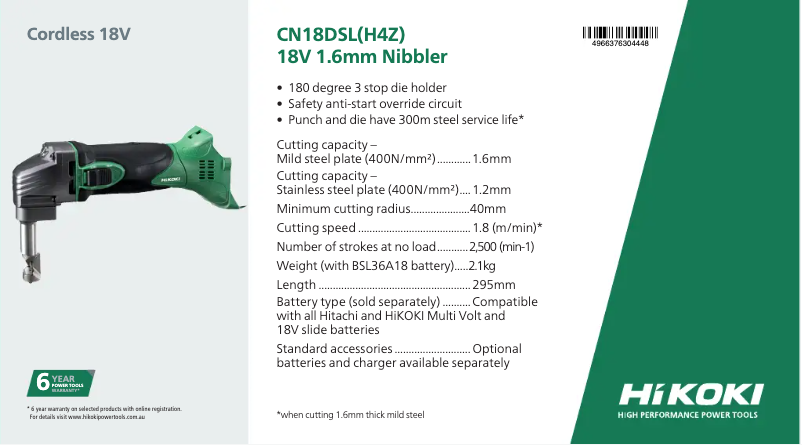 Imagen de la primera página del manual del dispositivo CN18DSL