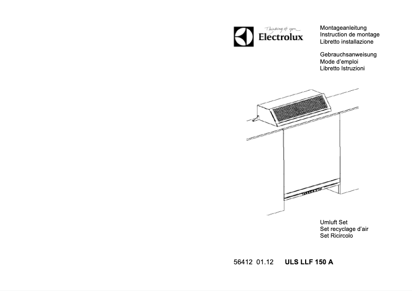 Imagen de la primera página del manual del dispositivo ULSLLF150A