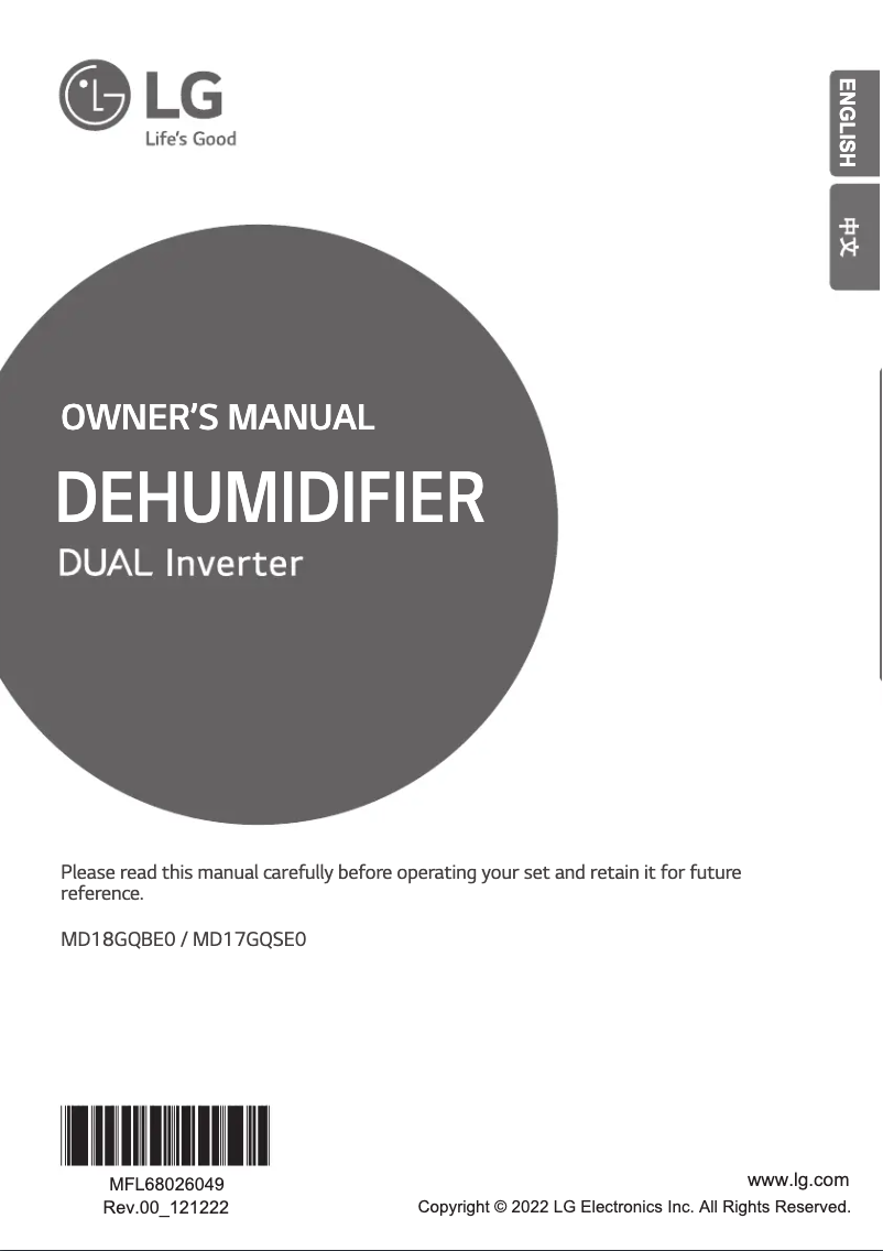 Página 1 del manual Manual de usuario LG MD18GQBE0