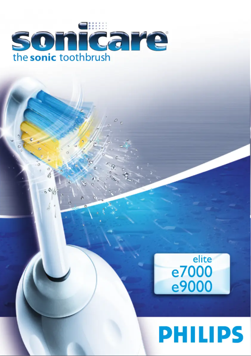 Imagen de la primera página del manual del dispositivo Sonicare Elite HX9552