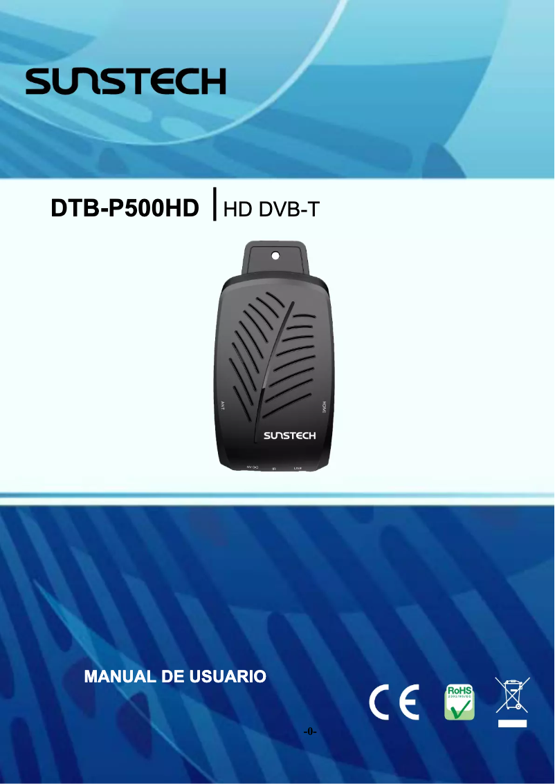 Imagen de la primera página del manual del dispositivo DTBP500HD