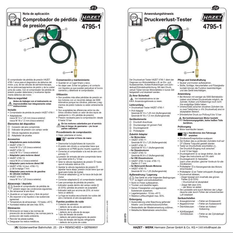 Imagen de la primera página del manual del dispositivo 4795-1