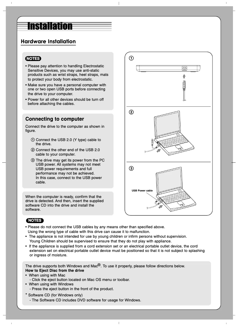 Imagen de la primera página del manual del dispositivo GP60NS50