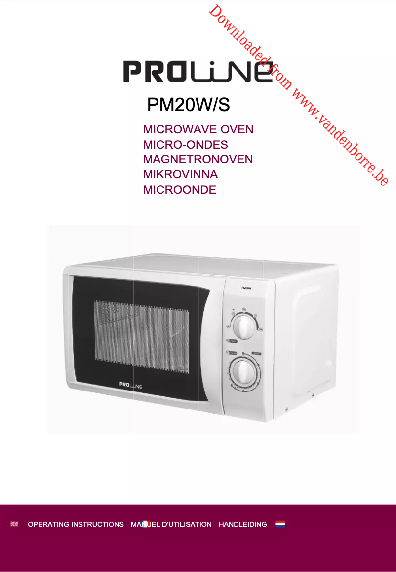 Imagen de la primera página del manual del dispositivo PM20S