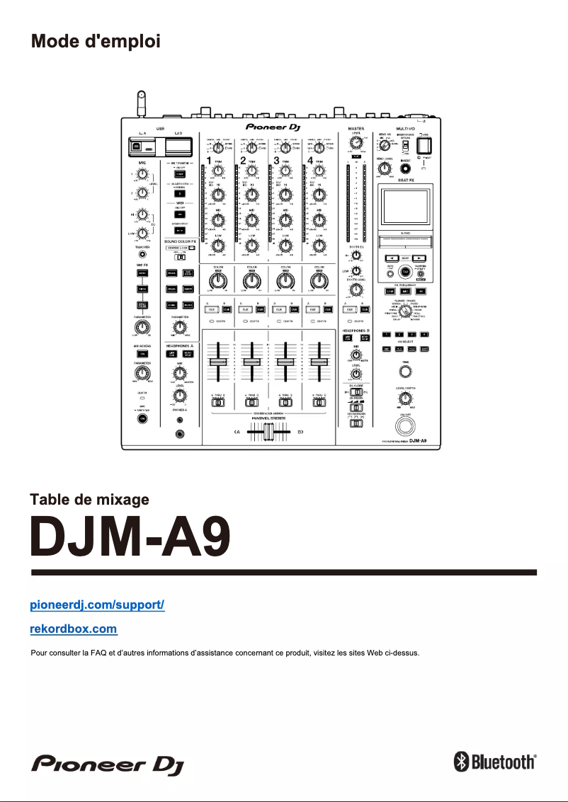 Imagen de la primera página del manual del dispositivo DJM-A9