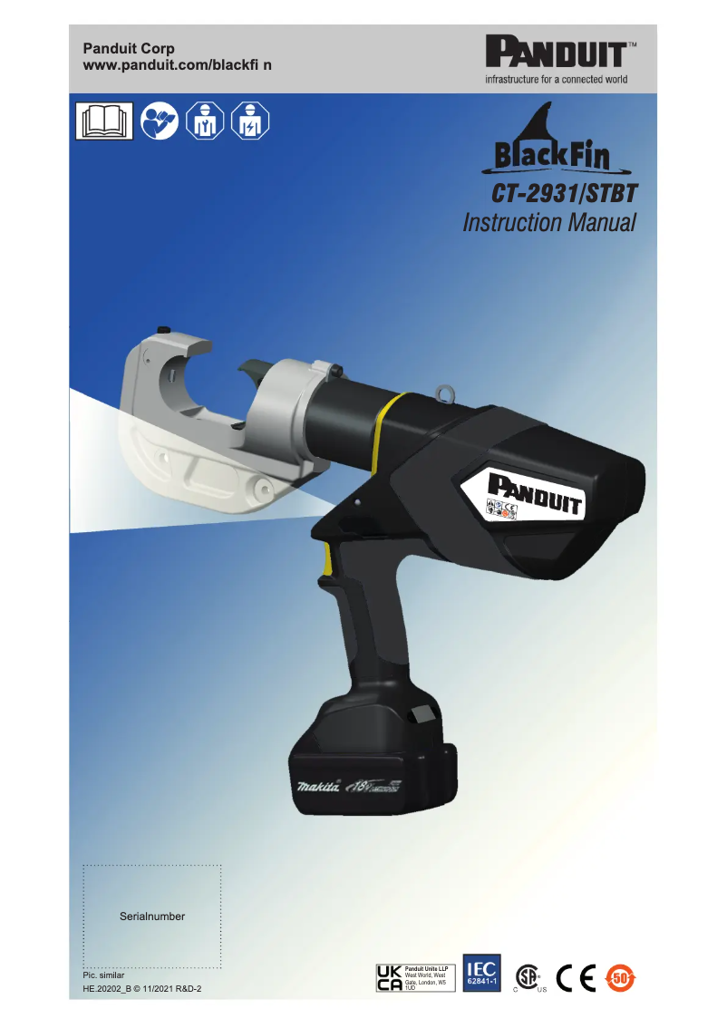 Página nº 1 - Manual de usuario Panduit CT-2931/STBT