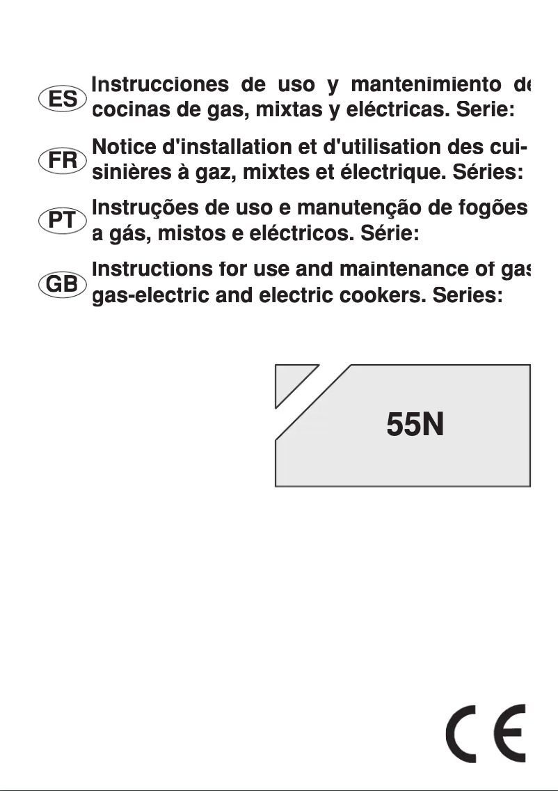 Página 1 del manual Manual de usuario Fagor 3CF-540 I/NAT