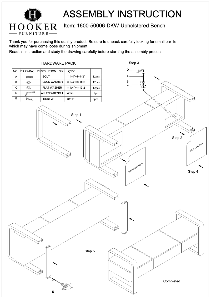 Imagen de la primera página del manual del dispositivo 1600-50006-DKW
