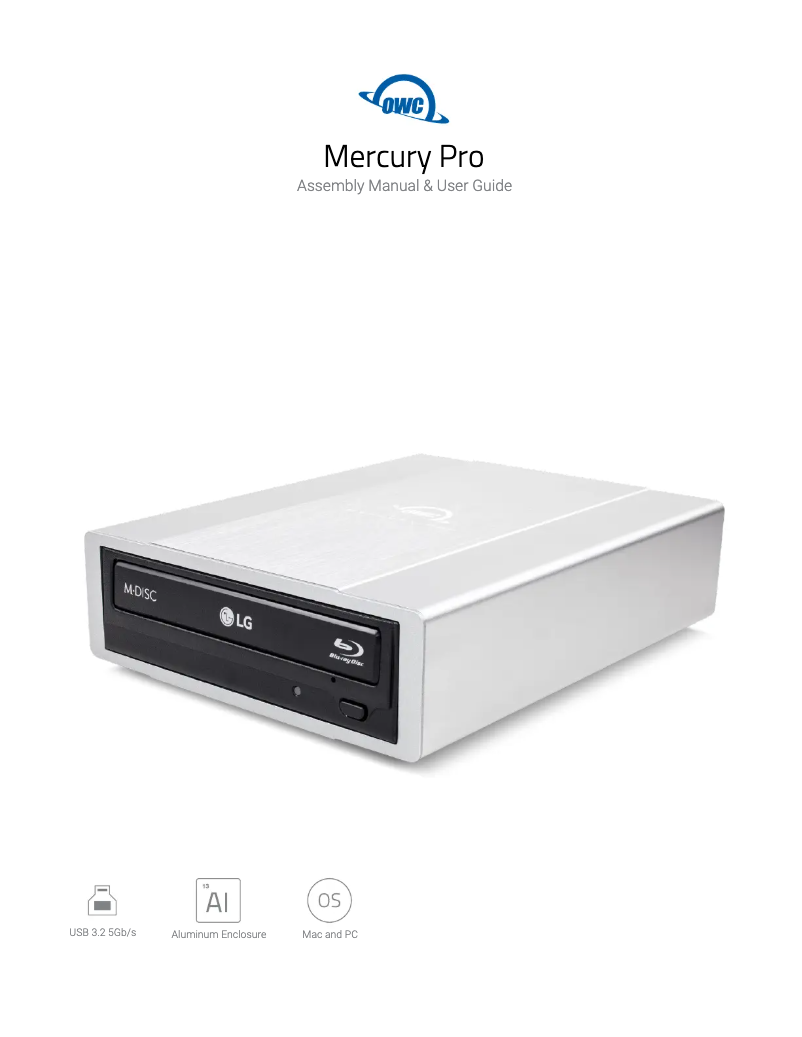 Imagen de la primera página del manual del dispositivo Mercury Pro