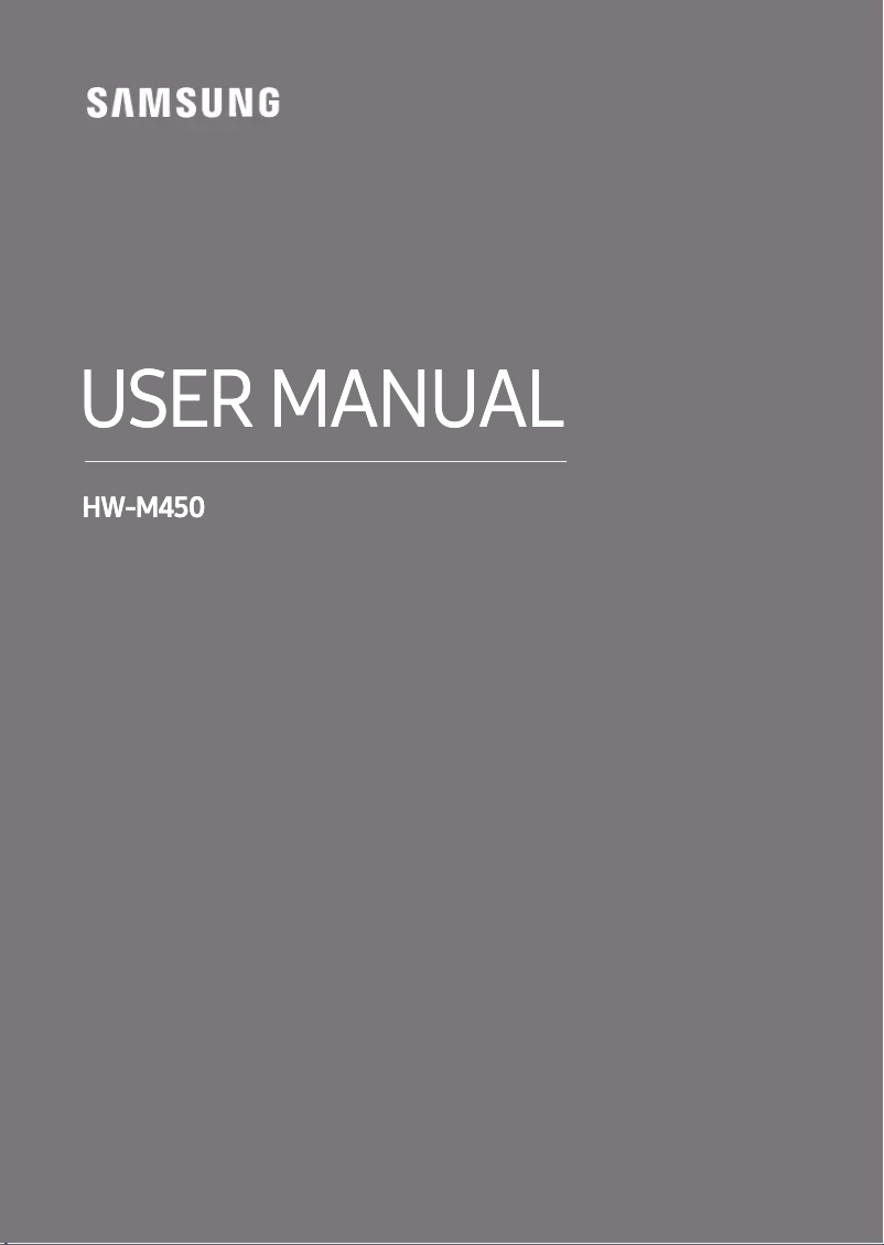 Página 1 del manual Guía de inicio rápido Samsung HW-M450/EN