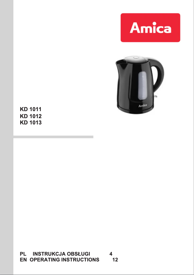 Página 1 del manual Manual de usuario Amica KD1013