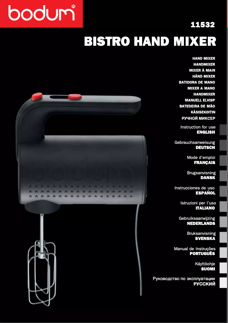 Página 1 del manual Manual de usuario Bodum 11532-565EURO