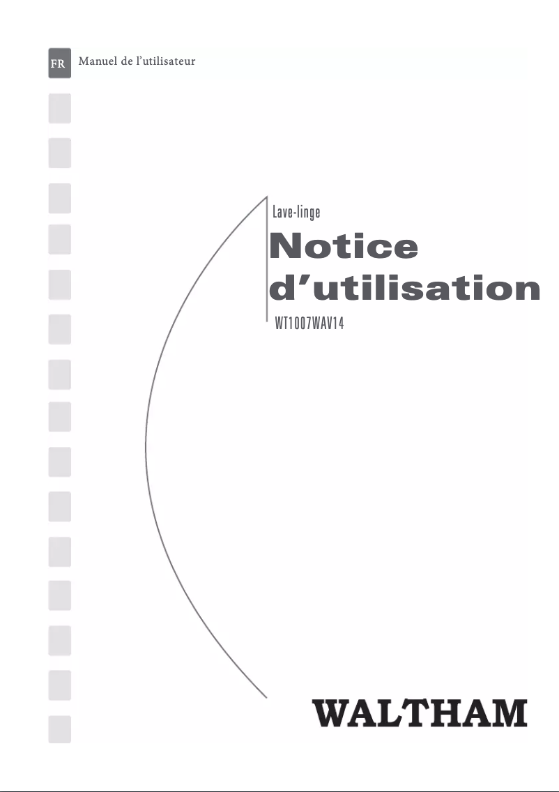 Página nº 1 - Manual de usuario Waltham WT 1007 WAV 14