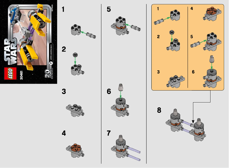 Imagen de la primera página del manual del dispositivo Star Wars 30461