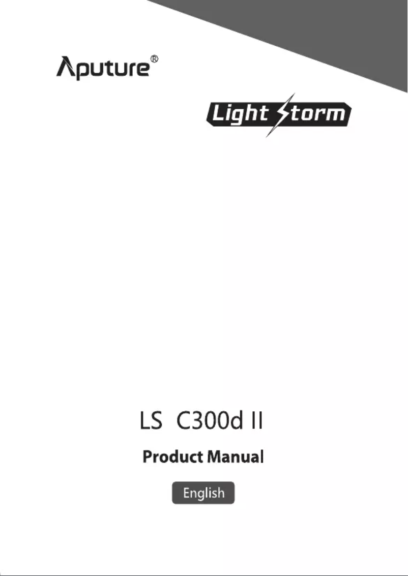Página 1 del manual Manual de usuario Aputure Light Storm LS C300d II