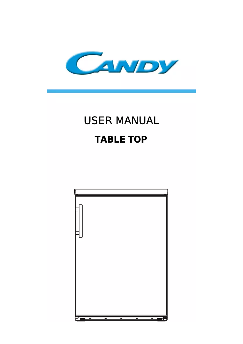 Página 1 del manual Manual de usuario Candy CKTLS 606W