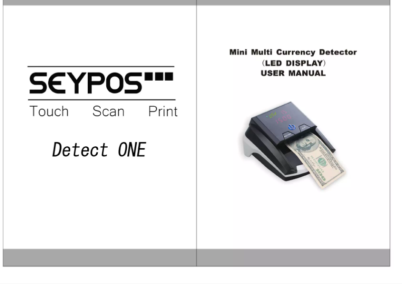 Imagen de la primera página del manual del dispositivo Detect ONE