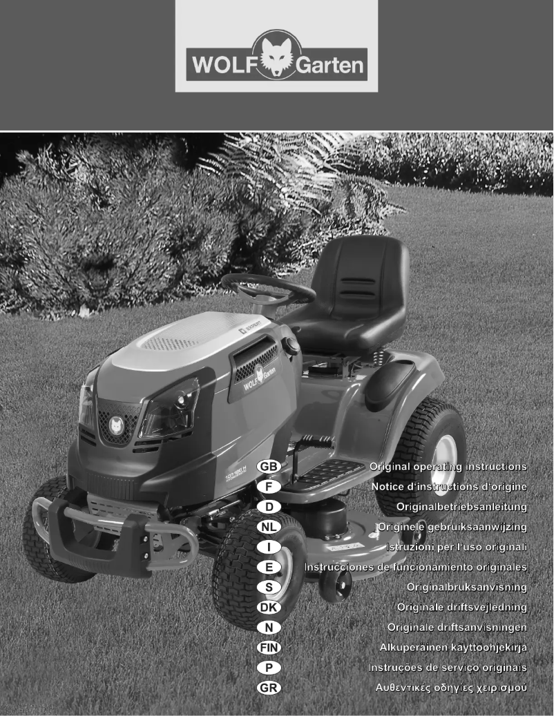 Página 1 del manual Manual de usuario Wolf Garten Expert 96.160 H