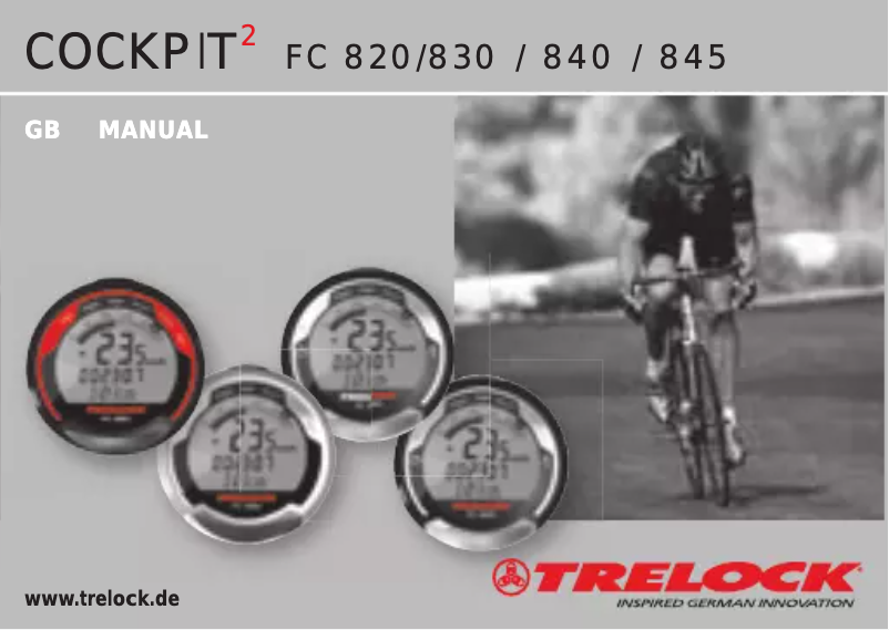 Página 1 del manual Manual de usuario Trelock FC 830