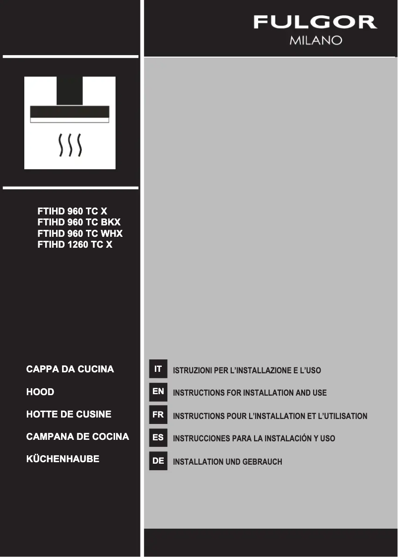 Imagen de la primera página del manual del dispositivo FTIHD 1260 TC X