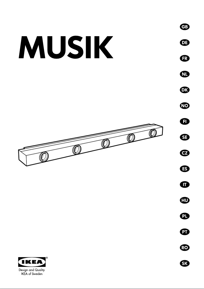 Página 1 del manual Manual de instrucciones Ikea MUSIK