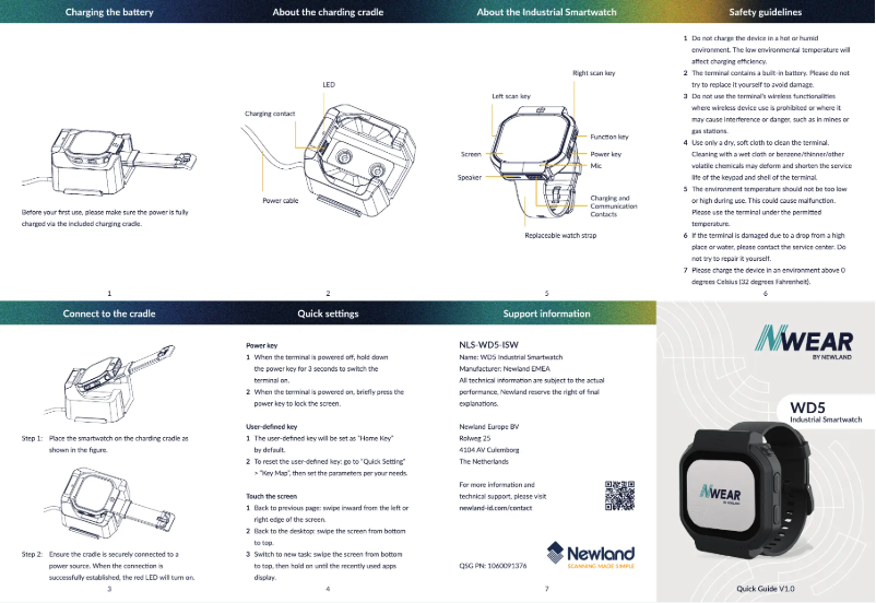 Imagen de la primera página del manual del dispositivo WD5