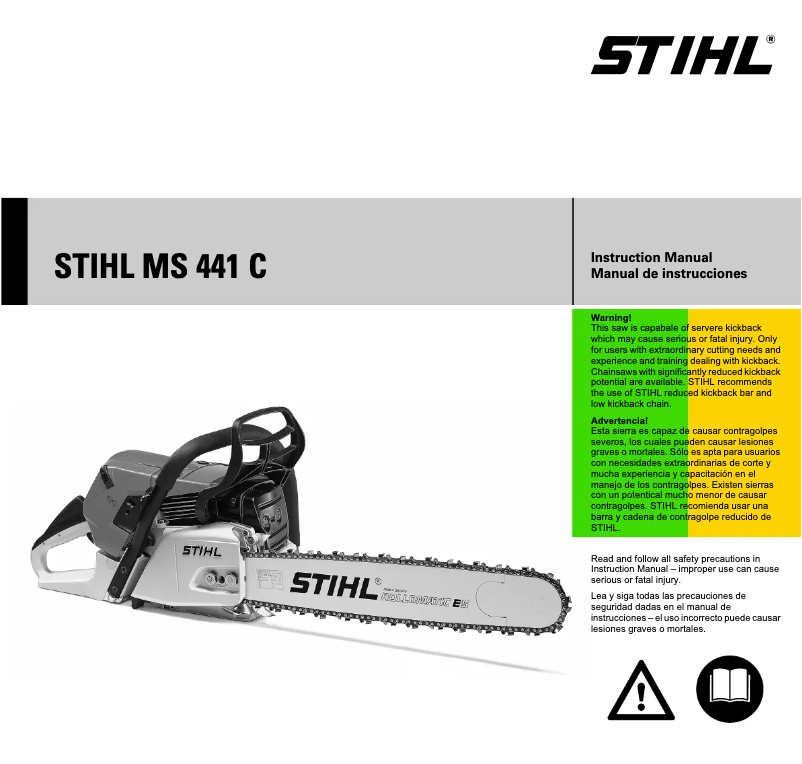 Página 1 del manual Manual de usuario Stihl MS 441 C
