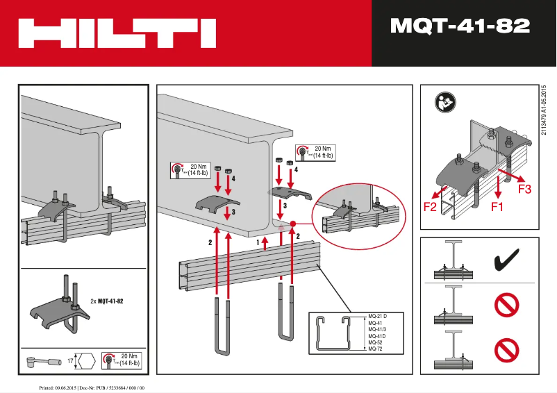 Página nº 1 - Manual de usuario Hilti MQT-21-41