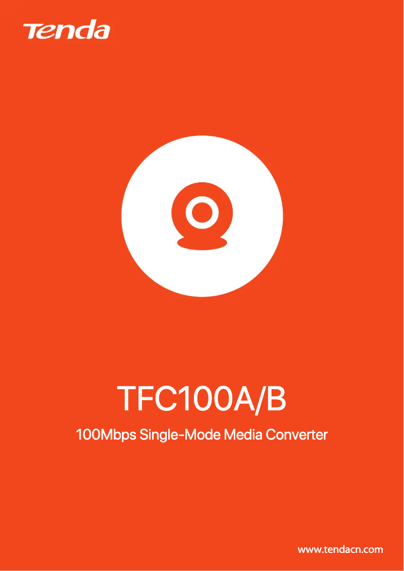 Imagen de la primera página del manual del dispositivo TFC100B