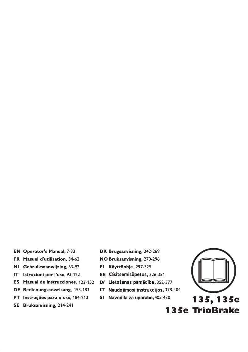 Imagen de la primera página del manual del dispositivo 135