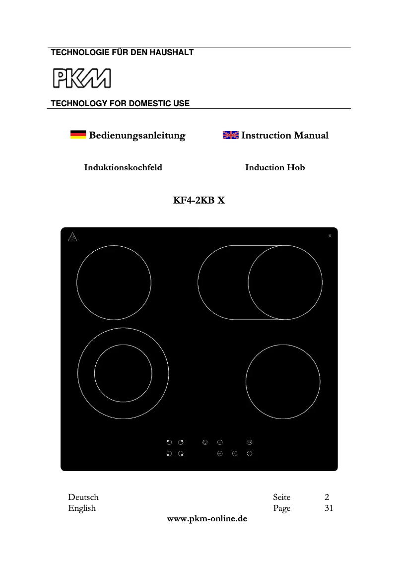 Página nº 1 - Manual de usuario PKM KF4-2KB X