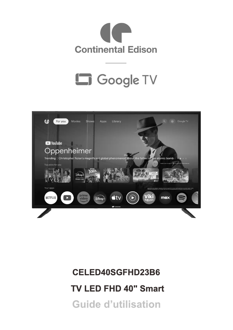 Imagen de la primera página del manual del dispositivo CELED40SGFHD23B6