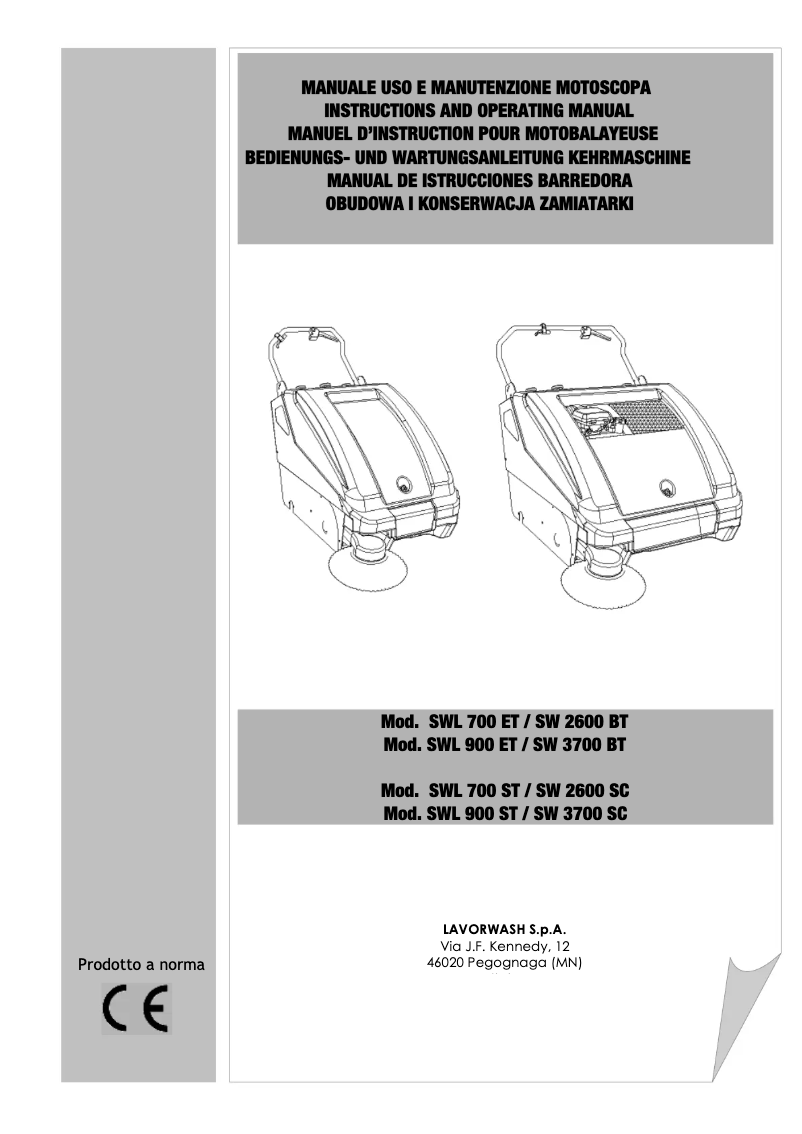 Imagen de la primera página del manual del dispositivo SWL700ET