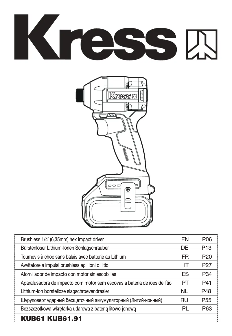 Página nº 1 - Manual de usuario Kress KUB61.91