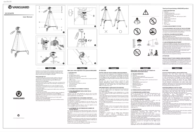 Página 1 del manual Manual de usuario Vanguard VK 203 APM