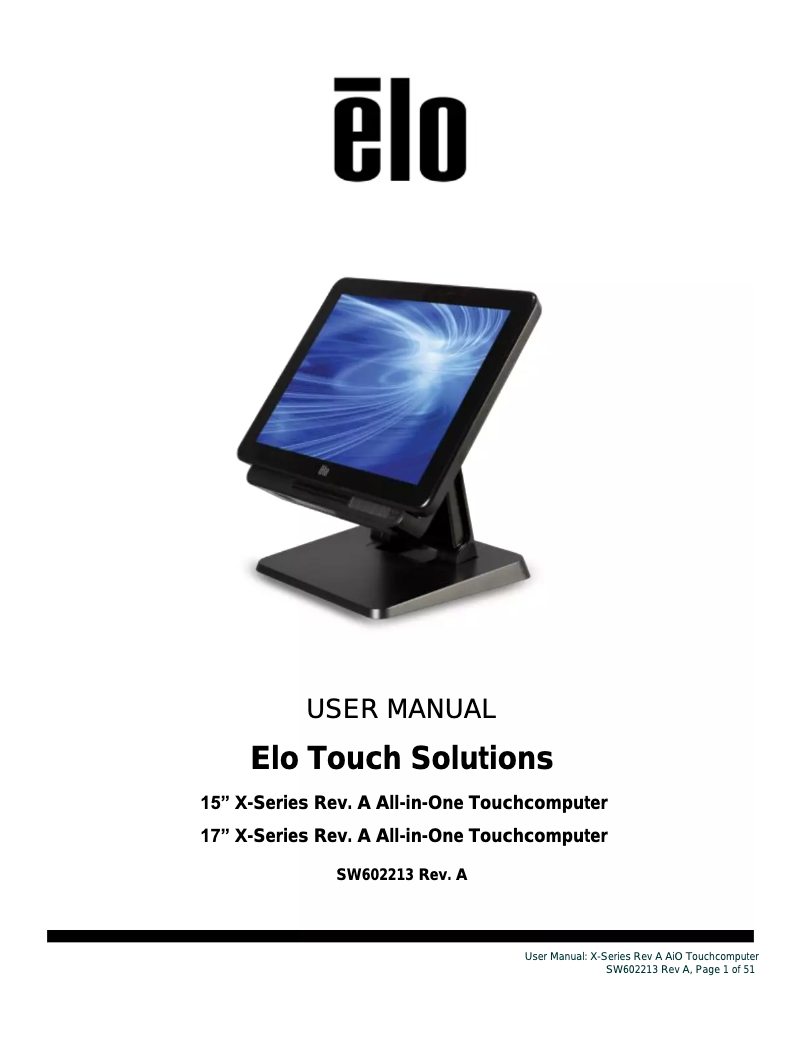 Imagen de la primera página del manual del dispositivo X7-15