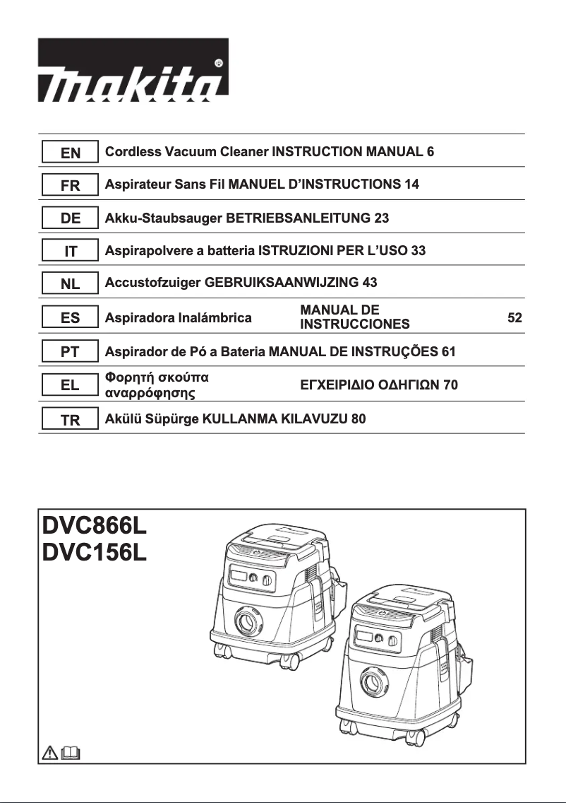 Imagen de la primera página del manual del dispositivo DVC866LZX1